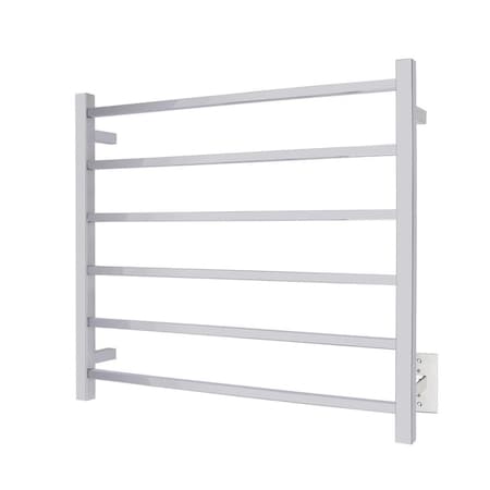 Warmlyyours Elevate Tahoe 6-bar Towel Warmer, Polished Stainless Steel TWS2-TAH06PH